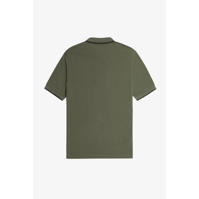Fred Perry Crepe pique zip neck polo shirt 110.40.0232 large
