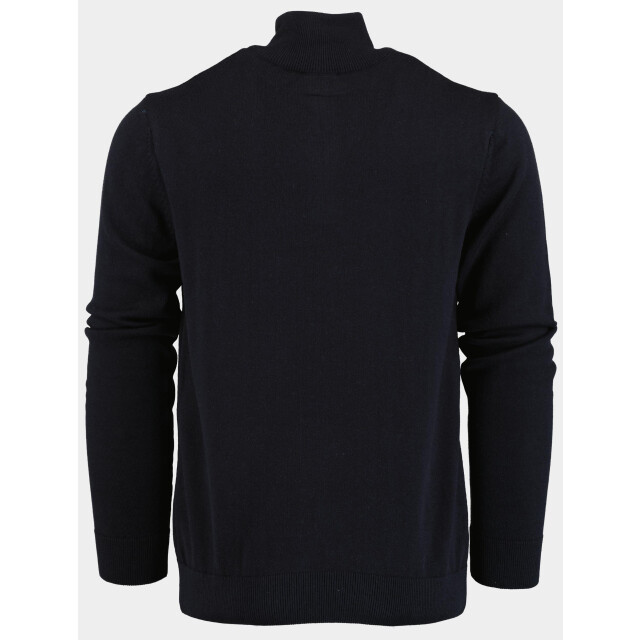 Bos Bright Blue Half zip met halve rits art-302/3527 navy 185066 large