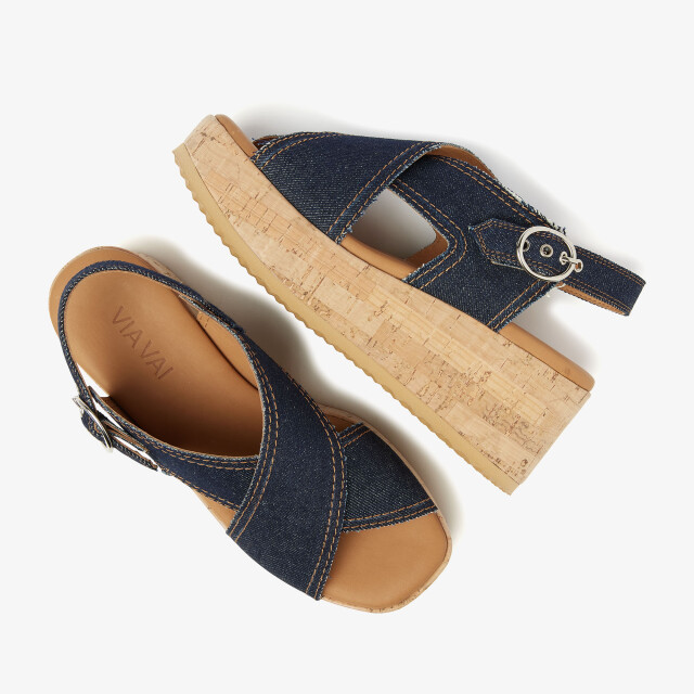 Via Vai 62080 01-603 Sandalen Blauw 62080 01-603 large