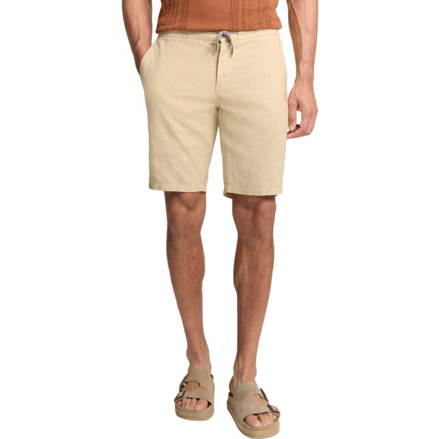 No Excess Short with linen garment dyed sand 288190411-015 large