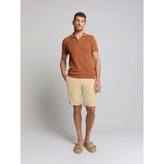 No Excess Short with linen garment dyed sand 288190411-015 large