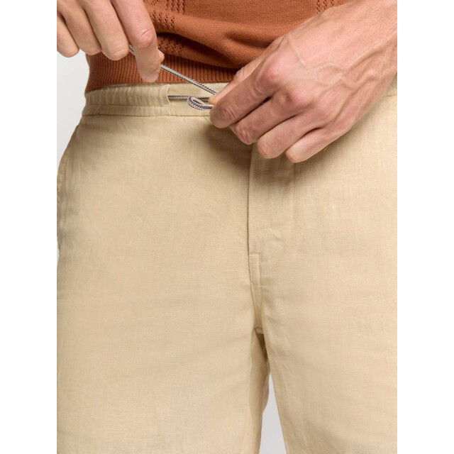 No Excess Short with linen garment dyed sand 288190411-015 large