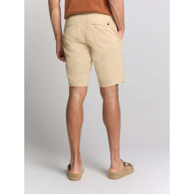 No Excess Short with linen garment dyed sand 288190411-015 large