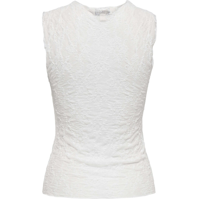 Only Onljoanne s/l o-neck top ox wvn cloud dancer 15363710-177922 large