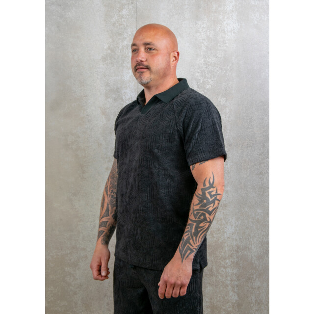Lyle and Scott Emblem towelling polo shirt 110.10.0372 large