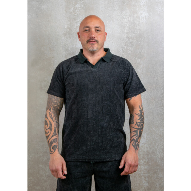 Lyle and Scott Emblem towelling polo shirt 110.10.0372 large