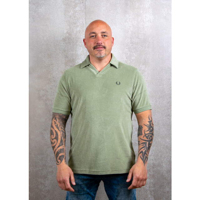 Fred Perry Open collar toweling polo 110.40.0312 large