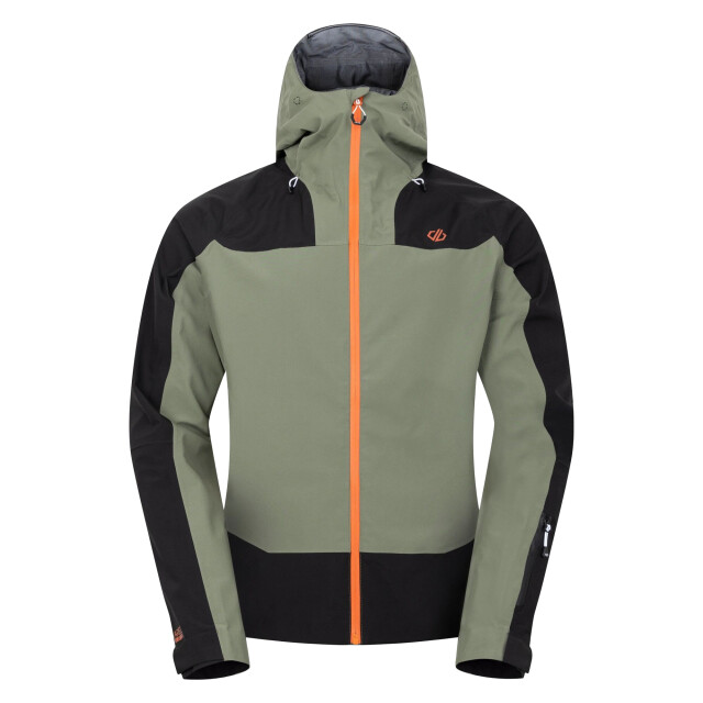Dare2b Heren roving ii waterdichte jas UTRG11981_olivinegreenblack large