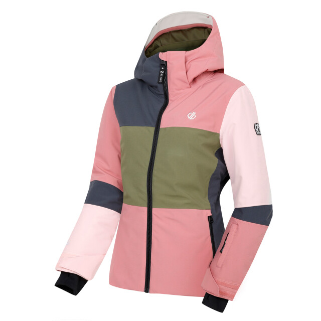 Dare2b Dames ski jas met band UTRG11995_dustyroseolivinegreen large