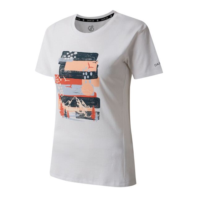 Dare2b Dames transquility iii forest t-shirt UTRG11827_white large