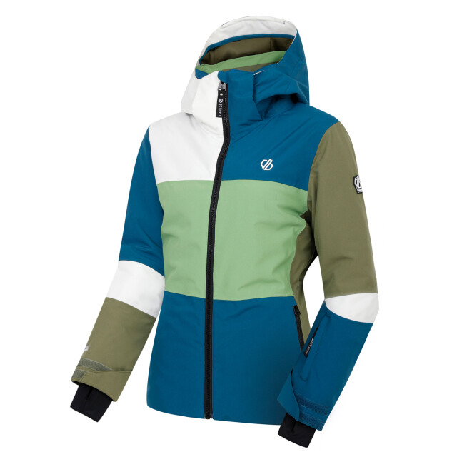 Dare2b Dames ski jas met band UTRG11995_moroccanbluepiquantgreen large