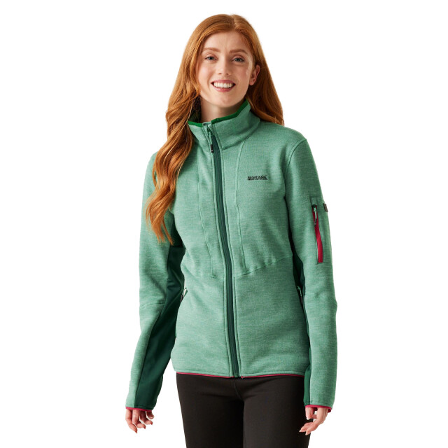 Regatta Dames ralina fleece jas UTRG12045_dustygreenrainforest large