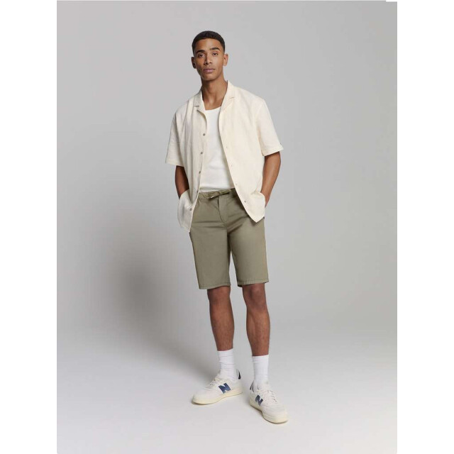 No Excess Short chino garment dyed light weig dark moss 278190310SN-186 large