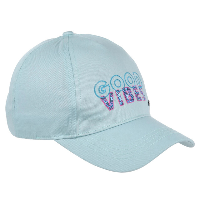 Regatta Kinderen / kinderen cuyler iii good vibes baseball cap UTRG11906_bleachedaqua large
