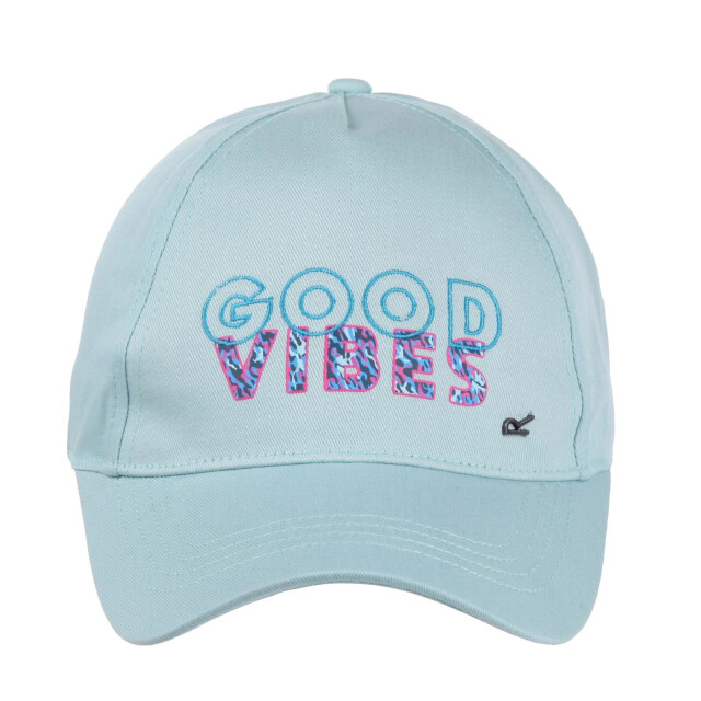 Regatta Kinderen / kinderen cuyler iii good vibes baseball cap UTRG11906_bleachedaqua large