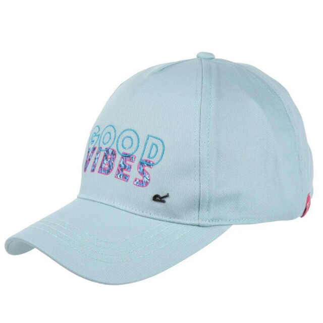 Regatta Kinderen / kinderen cuyler iii good vibes baseball cap UTRG11906_bleachedaqua large