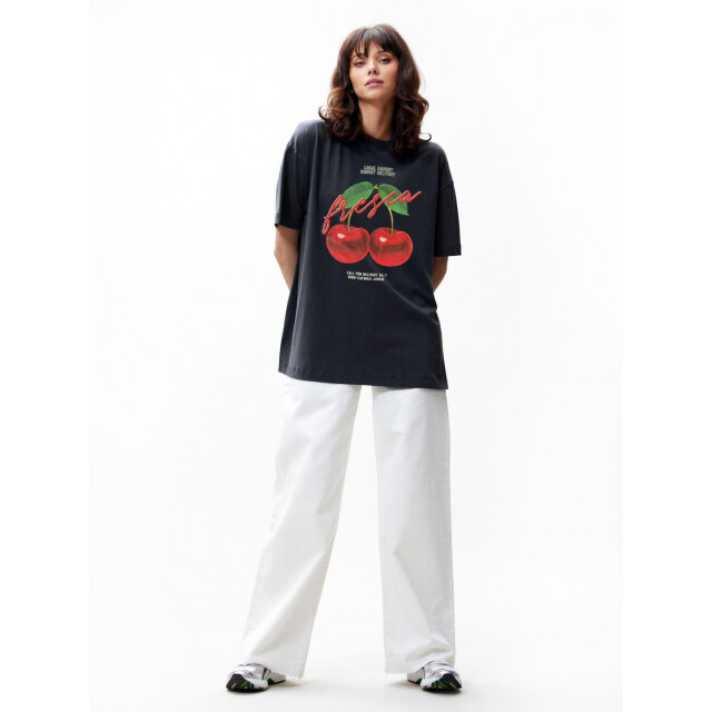 Catwalk Junkie Oversized tshirt met graphic antraciet 2502020229 large