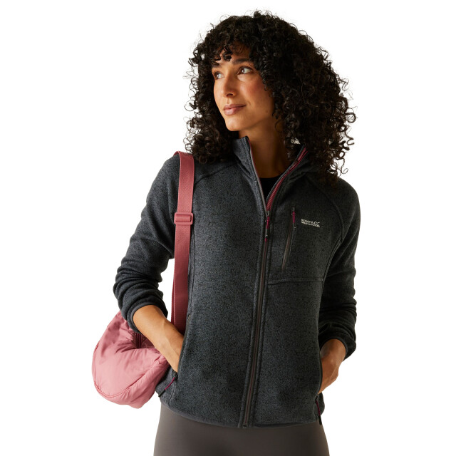 Regatta Dames newhill ii marl full zip hoodie UTRG12002_sealgreypop large Regatta Dames newhill ii marl full zip hoodie UTRG12002_sealgreypop large