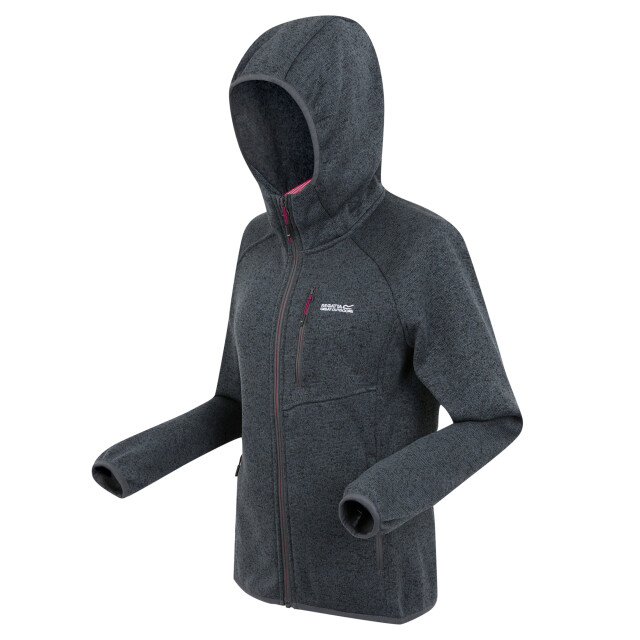 Regatta Dames newhill ii marl full zip hoodie UTRG12002_sealgreypop large Regatta Dames newhill ii marl full zip hoodie UTRG12002_sealgreypop large