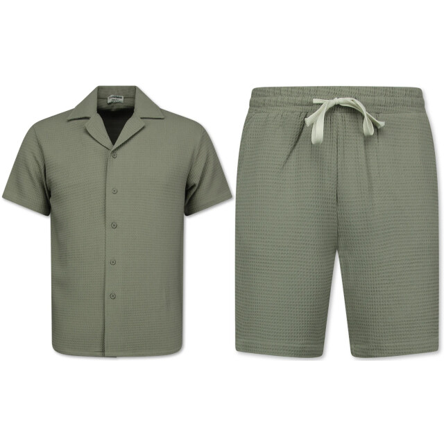 Enos Ribbed oversized shirt zomer set SET: MMG-009 large