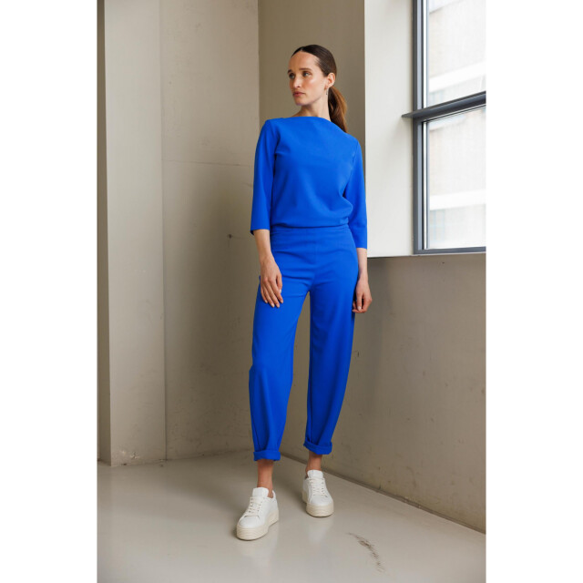 studio .ruig travel jersey broek Bon blauw studio .ruig trousers Bon heavy jersey cobalt large