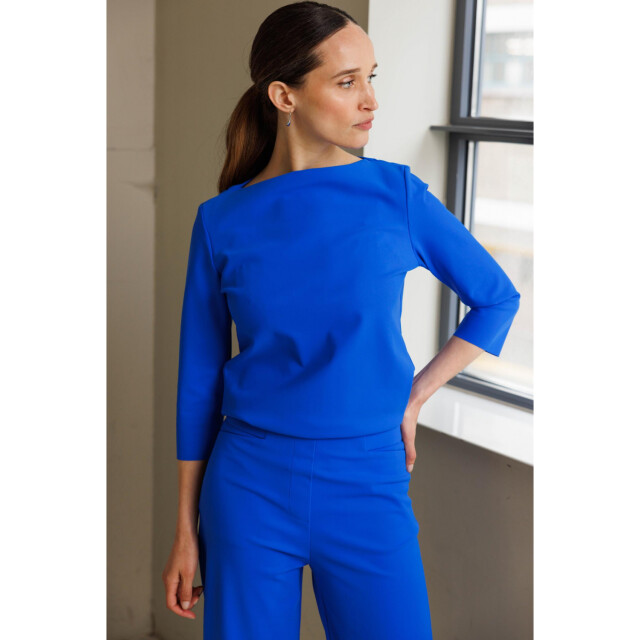 studio .ruig travel jersey broek Bon blauw studio .ruig trousers Bon heavy jersey cobalt large