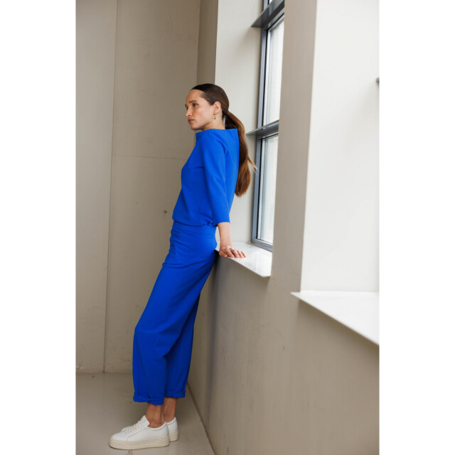 studio .ruig travel jersey broek Bon blauw studio .ruig trousers Bon heavy jersey cobalt large
