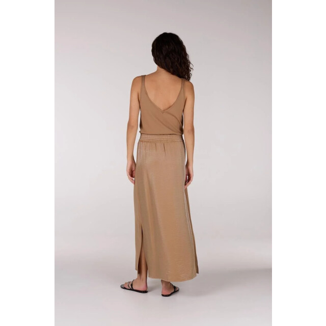 Jansen Amsterdam Fran rok ws691 long slits elastic waistband tobacco WS691 large