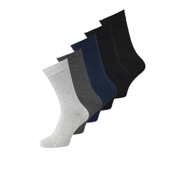 Jack & Jones jacbasic bamboo sock 5 pack noos 12198027 navy r dark grey melange 05891.991.0004 large