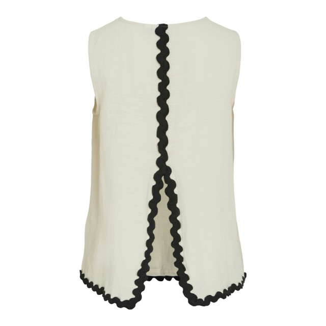 Vila Vimanda wavy o-neck sl top off-white 4349.02.0006 large