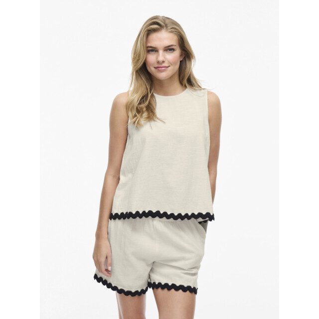 Vila Vimanda wavy o-neck sl top off-white 4349.02.0006 large