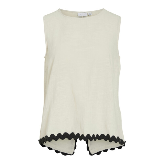 Vila Vimanda wavy o-neck sl top off-white 4349.02.0006 large