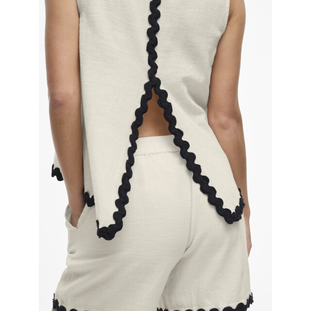 Vila Vimanda wavy o-neck sl top off-white 4349.02.0006 large