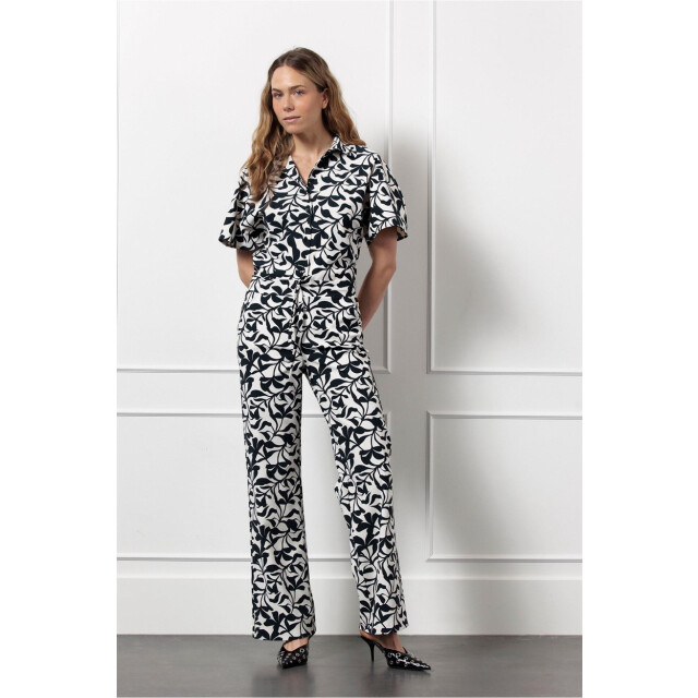 Studio Anneloes Abigail leafs trousers ecru dessin 4109.08.0003 large