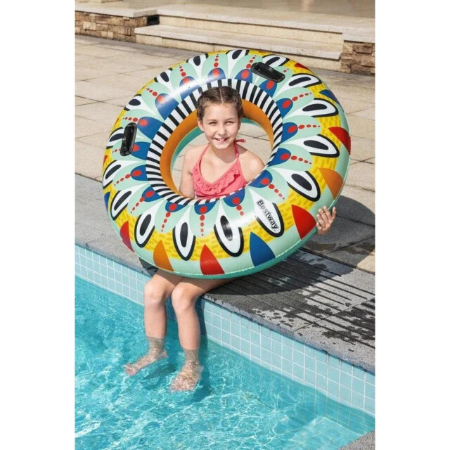 Bestway Opblaasbare zwemband met fiesta-patroon UTMR2280_multicoloured large