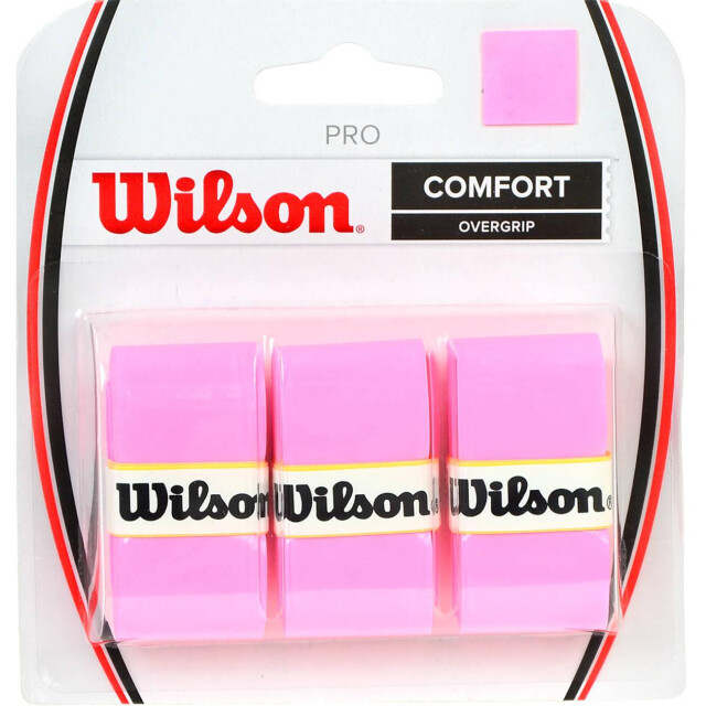 Wilson Pro comfort racket overgrip (set van 3) UTMR2261_pink large