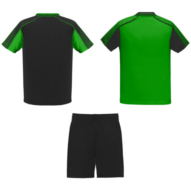 Roly Kinderen/kinderen juve sportset UTPF4423_ferngreensolidblack large