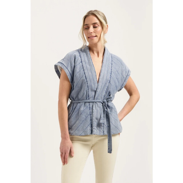 Florèz Cr0112 416 dante gilet light blue CR0112 416 large