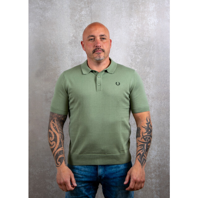 Fred Perry Cotton knitted shirt 110.40.0311 large