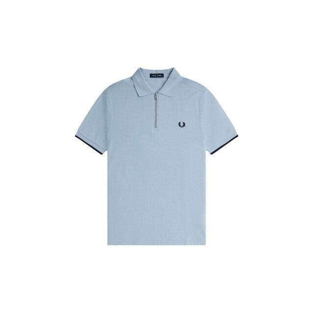 Fred Perry Crepe pique zip neck shirt 110.30.0640 large