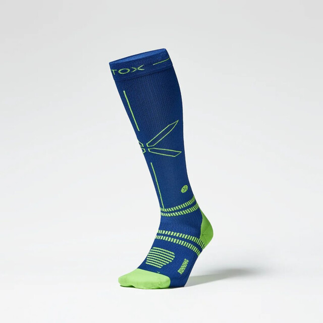 Stox running knee high socks men compressiekous heren marine combi 070985_299-43-47 large