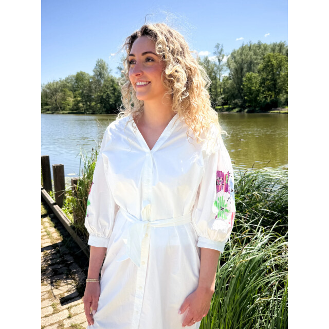 CKS 305503 wtm dress droppy white medium 305503 WTM large