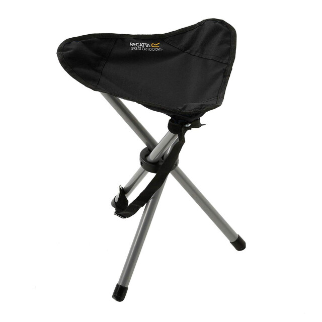 Regatta Ternio lichtgewicht opvouwbaar driepoot camping en wandelkrukje UTRG3977_black large