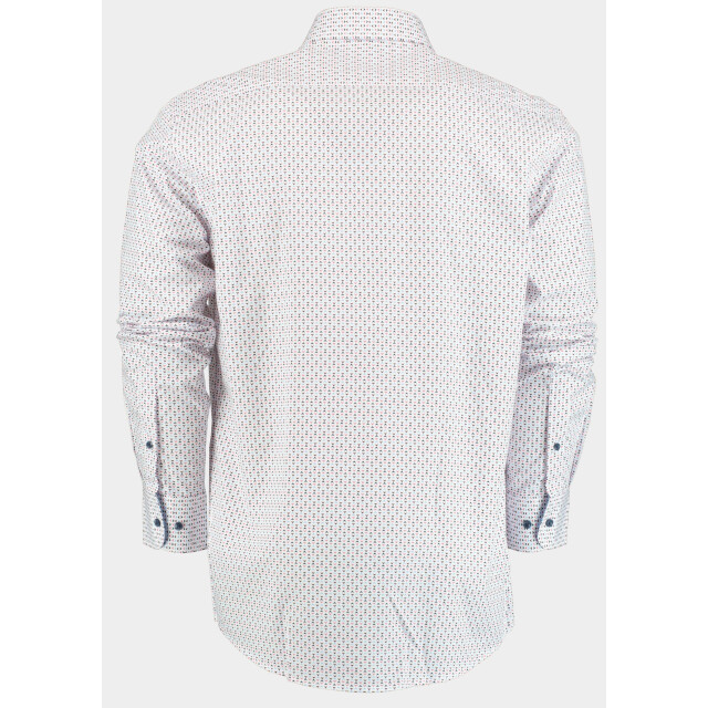 Bos Bright Blue R.b. boston casual hemd lange mouw regular fit cotton 427670/304 182681 large