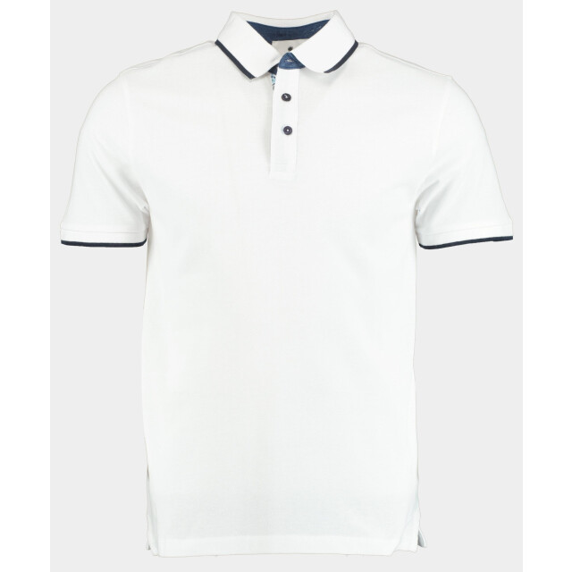 Bos Bright Blue Polo korte mouw polo contrast 2784425/100 white 191038 large