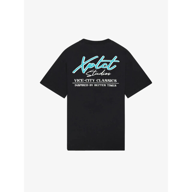 XPLCT Studios Heren t-shirt print vice zwart XPL-2504-16-19 large