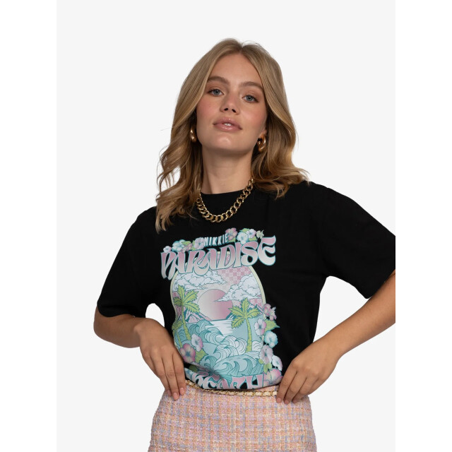 Nikkie Dames t-shirt paradise zwart N-6-279-2503-9000 large