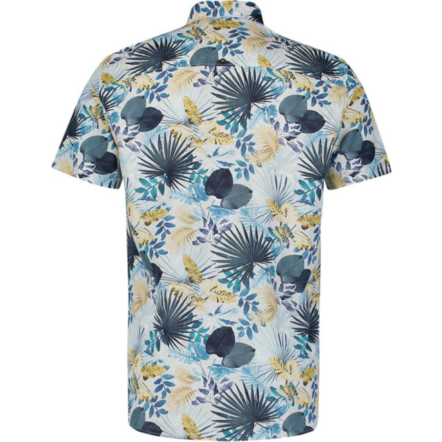 No Excess Shirt short sleeve allover printed blue 27460338-030 large