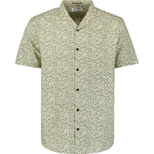 No Excess Shirt short sleeve revers collar sl green 27490345-050 large