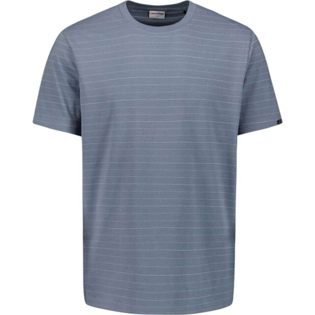 No Excess T-shirt crewneck yarn dyed pin stri washed blue 28340460-137 large